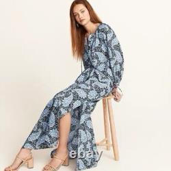 Ensemble haut à bretelles à nouer et jupe J. Crew Collection en paisley Ratti Pacific