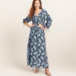 Ensemble haut à bretelles à nouer et jupe J. Crew Collection en paisley Ratti Pacific