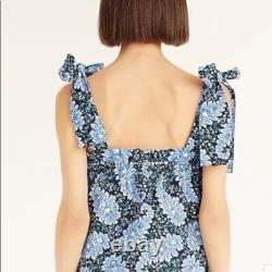 Ensemble haut à bretelles à nouer et jupe J. Crew Collection en paisley Ratti Pacific