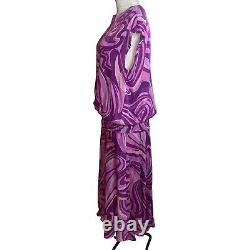 Ensemble jupe Anne Crimmins pour UMI Collections Vintage Femme Taille 10 Violet Rétro
