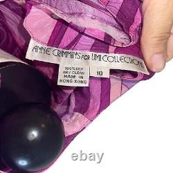 Ensemble jupe Anne Crimmins pour UMI Collections Vintage Femme Taille 10 Violet Rétro