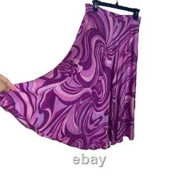 Ensemble jupe Anne Crimmins pour UMI Collections Vintage Femme Taille 10 Violet Rétro