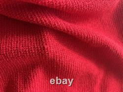 Ensemble jupe St. John 2 pièces taille 6 Blazer en tricot rouge et jupe. Luxe discret