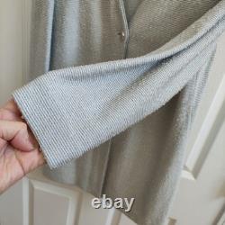 Ensemble jupe blazer en tricot Santana Collection St John taille 6 gris blanc