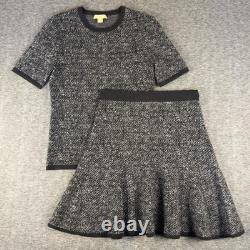 Ensemble jupe en laine Michael Kors Collection pour femmes taille moyenne en fil italien