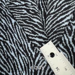 Ensemble jupe en tricot noir à motifs zèbre de la collection Vintage St John pour femmes, taille 2, USA