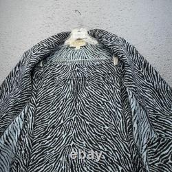 Ensemble jupe en tricot noir à motifs zèbre de la collection Vintage St John pour femmes, taille 2, USA