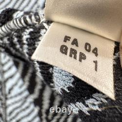 Ensemble jupe en tricot noir à motifs zèbre de la collection Vintage St John pour femmes, taille 2, USA