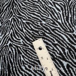 Ensemble jupe en tricot noir à motifs zèbre de la collection Vintage St John pour femmes, taille 2, USA