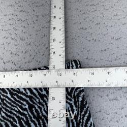 Ensemble jupe en tricot noir à motifs zèbre de la collection Vintage St John pour femmes, taille 2, USA
