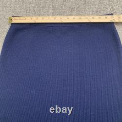 Ensemble jupe et veste tricot Santana Collection St. John bleu femmes 14 blazer cardigan