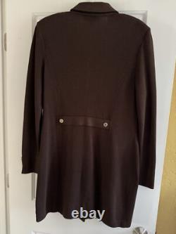 Ensemble jupe tricotée St. John avec blazer, taille 12 pour femmes, marron extensible Ensemble jupe tricotée St. John avec blazer, taille 12 pour femmes, marron extensible