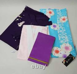 Ensemble kimono hakama à manches de deux shaku, petit motif, kimono court, nouveau
