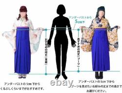 Ensemble kimono hakama à manches de deux shaku, petit motif, kimono court, nouveau