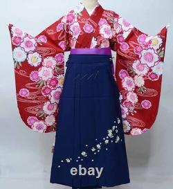 Ensemble kimono hakama, petit motif, longueur courte, manches de deux shaku, neuf