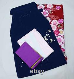 Ensemble kimono hakama, petit motif, longueur courte, manches de deux shaku, neuf