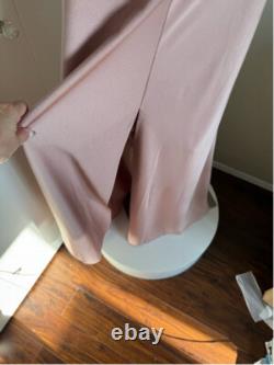 Ensemble maxi jupe deux pièces en satin rose poussiéreux de la collection Jenny Yoo pour femmes taille 6