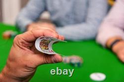 Ensemble ultime de poker Texas Hold'em 500 jetons, boutons de croupier et boîte-cadeau en aluminium