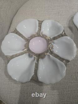 Ensemble vintage de 2 assiettes à huîtres - Two's Company