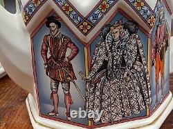 Ensemble vintage de deux théières Sadler, Reine Elizabeth et Duc de Wellington