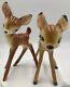 Figurines Vintage/charmantes De Faline De Bambi En Poterie Américaine Des Années 1940