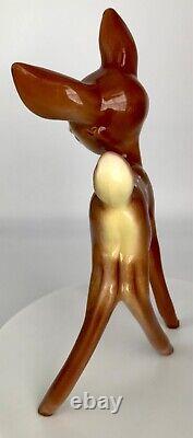 FIGURINES VINTAGE/CHARMANTES de FALINE de Bambi en poterie américaine des années 1940