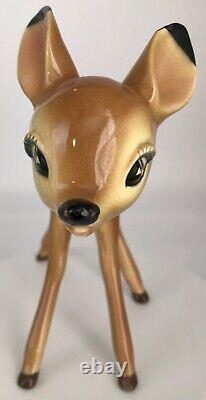 FIGURINES VINTAGE/CHARMANTES de FALINE de Bambi en poterie américaine des années 1940