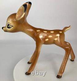 FIGURINES VINTAGE/CHARMANTES de FALINE de Bambi en poterie américaine des années 1940