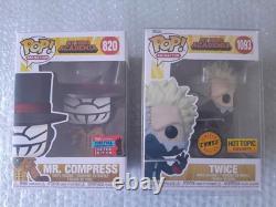 Figurines Funko Pop! Vinyl deux ensembles My Hero Academia Twice Mr Compress Nouveau dans la boîte