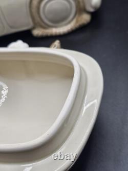 Fitz et Floyd bocal à biscuits automobile avec mugs automobiles, ensemble rare du Japon 1978