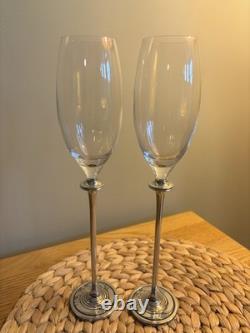 Flûtes à champagne en étain de la collection Domaine de Royal Selangor, finies à la main, ensemble de 2