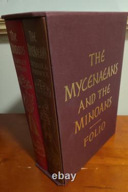 Folio Society Les Mycéniens et les Minoens, coffret de deux volumes avec étui