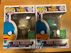 Funko Pop! Duck Dodgers - Édition Limitée 750 exemplaires, SDCC 2016, qui brille dans le noir, ensemble de deux figurines #127.