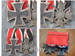 German1939 Troisième Reich Seconde Guerre Mondiale Deux Pièces Médaille Barre Avec Bagues Originale Numerotée