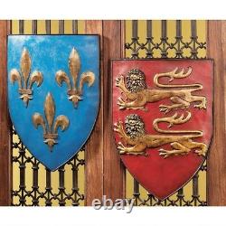 Grand Arms Of France Wall Shield Collection Ensemble De Deux Sculptures Murales