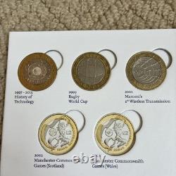 Grande chasse aux pièces britanniques – Album de collection de pièces de 2 £ (série C) – Collection de 29 pièces du Royaume-Uni