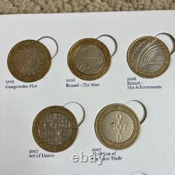 Grande chasse aux pièces britanniques – Album de collection de pièces de 2 £ (série C) – Collection de 29 pièces du Royaume-Uni