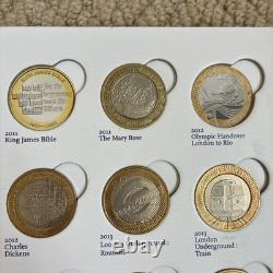 Grande chasse aux pièces britanniques – Album de collection de pièces de 2 £ (série C) – Collection de 29 pièces du Royaume-Uni