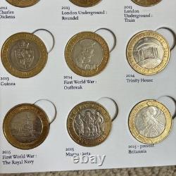 Grande chasse aux pièces britanniques – Album de collection de pièces de 2 £ (série C) – Collection de 29 pièces du Royaume-Uni