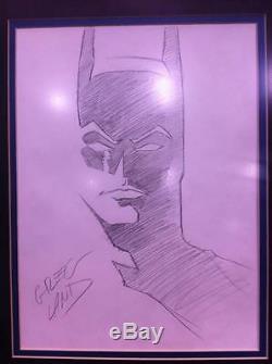 Greg Terre D'origine Batman & Nightwing Comic Art Ensemble De Deux Croquis! Encadré