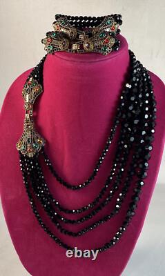 HEIDI DAUS ÂGE d'ÉLÉGANCE Ensemble de Collier et Bracelet Multirangs 3 Pièces MultiM/L