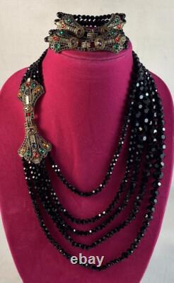 HEIDI DAUS ÂGE d'ÉLÉGANCE Ensemble de Collier et Bracelet Multirangs 3 Pièces MultiM/L