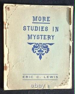 HISTOIRE RARE ET COMPLÈTE DE LA MAGIE EN TEMPS DE GUERRE 1941 ENSEMBLE DE DEUX MANUSCRITS Études en mystère