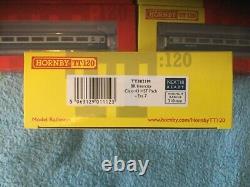 HORNBY échelle TT livrée b/g HST ensemble complet TT3021M voitures motrices, plus 8 remorques