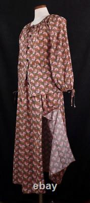 Haut à manches nouées de la collection J CREW NWT avec jupe longue assortie en floral Ratti Prism
