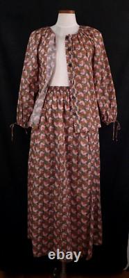 Haut à manches nouées de la collection J CREW NWT avec jupe longue assortie en floral Ratti Prism