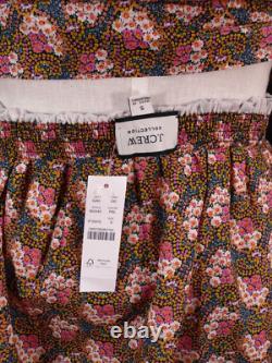 Haut à manches nouées de la collection J CREW NWT avec jupe longue assortie en floral Ratti Prism
