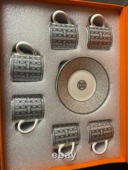 Hermès Mosaïque au 24 Ensemble de 6 tasses à espresso avec soucoupes