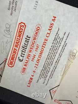 Hornby OO LNER A4 Sir Ralph Wedgwood Collection Édition Limitée Ensemble de 3 et Certificats