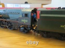 Hornby hors de l'ensemble de train r1038 Merchant Navy Class United States Line n ° 35012